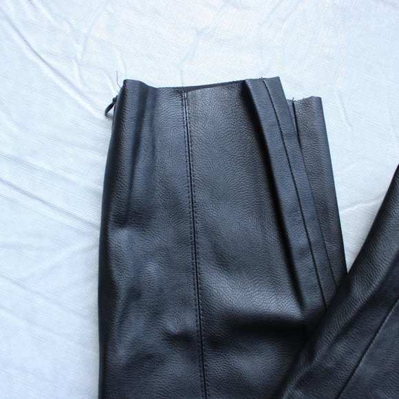 Zara Faux Leather Pants High Rise Skinny Size Small - Picture 2 of 8